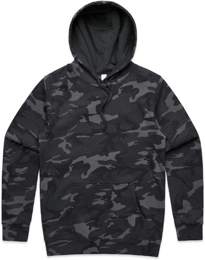 Am image of a Custom AS Colour Men's Stencil Camo Hood in Black Camo!