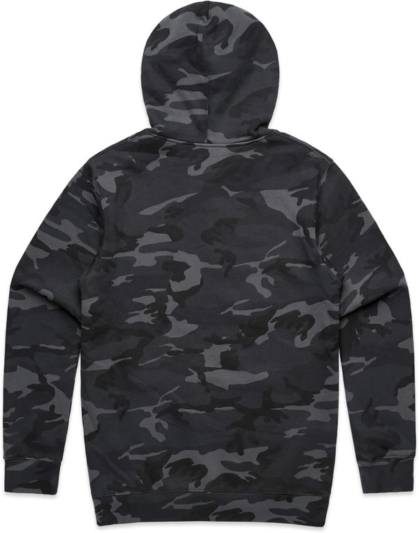 Am image of a Custom AS Colour Men's Stencil Camo Hood in Black Camo!