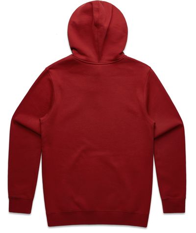Am image of a Custom AS Colour Men's Stencil Hood in Cardinal!