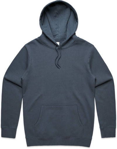 Am image of a Custom AS Colour Men's Stencil Hood in Petrol Blue!