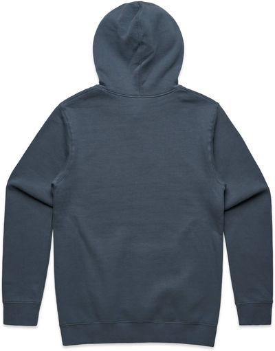 Am image of a Custom AS Colour Men's Stencil Hood in Petrol Blue!