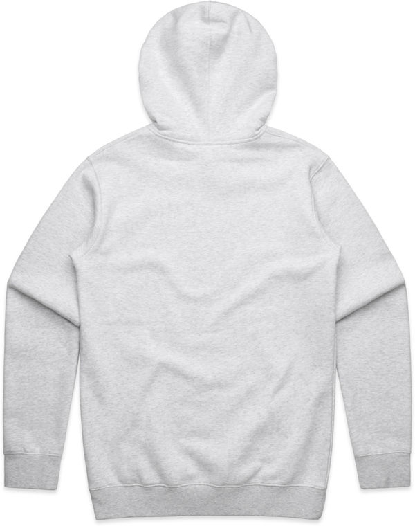 Am image of a Custom AS Colour Men's Stencil Hood in White Heather!