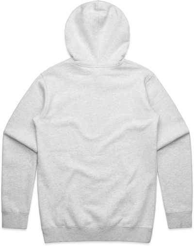 Am image of a Custom AS Colour Men's Stencil Hood in White Heather!