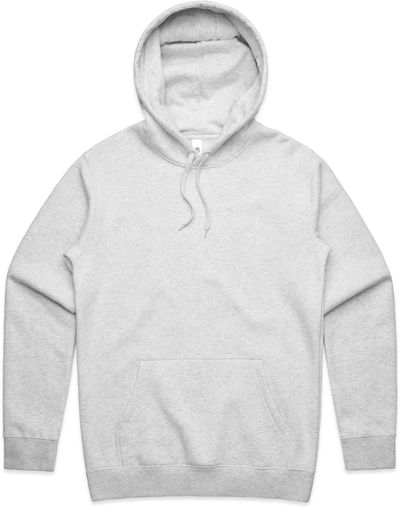 Am image of a Custom AS Colour Men's Stencil Hood in White Heather!