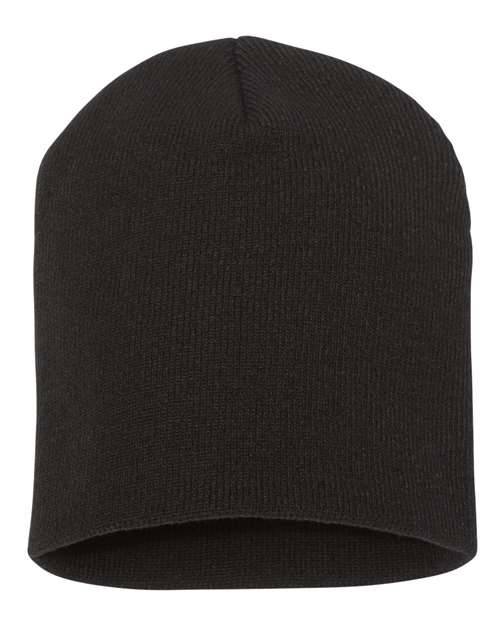 YP Classics Short Beanie in Black