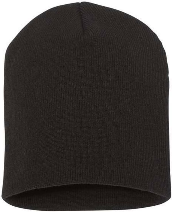 Am image of a Custom YP Classics Short Beanie in Black!