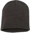 Am image of a Custom YP Classics Short Beanie in Dark Grey!