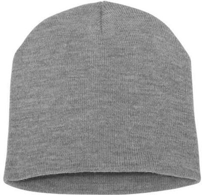 Am image of a Custom YP Classics Short Beanie in Heather!