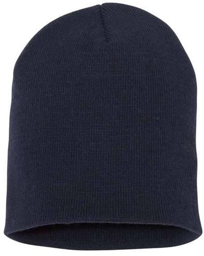 Am image of a Custom YP Classics Short Beanie in Navy!