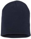 Am image of a Custom YP Classics Short Beanie in Navy!