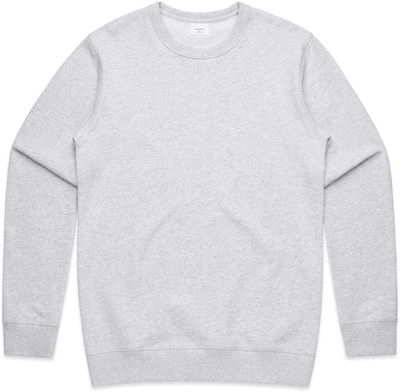 Am image of a Custom AS Colour Men's Premium Crew in White Heather!