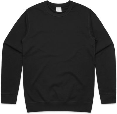 Am image of a Custom AS Colour Men's Premium Crew in Black!