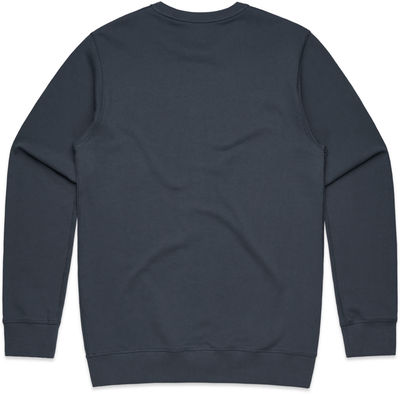 Am image of a Custom AS Colour Men's Premium Crew in Petrol Blue!