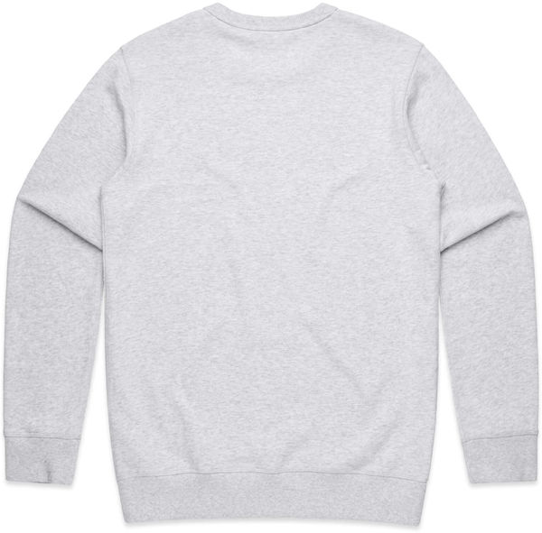 Am image of a Custom AS Colour Men's Premium Crew in White Heather!