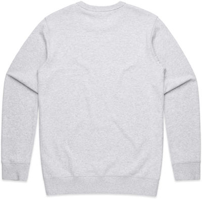 Am image of a Custom AS Colour Men's Premium Crew in White Heather!