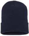 Am image of a Custom YP Classics Cuffed Beanie in Navy!