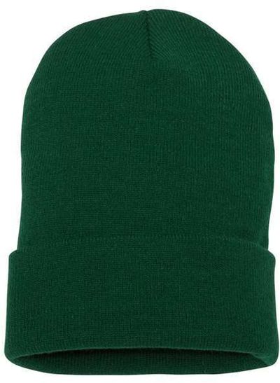 Am image of a Custom YP Classics Cuffed Beanie in Spruce!