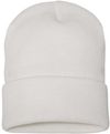 Am image of a Custom YP Classics Cuffed Beanie in White!