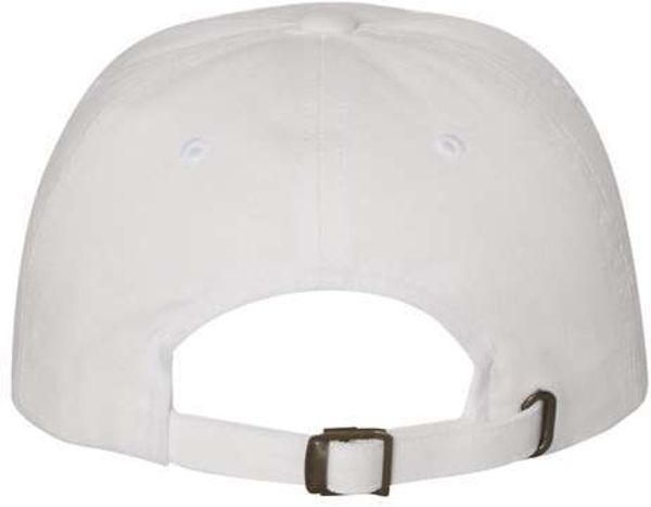 Am image of a Custom Yupoong Classic Dad's Cap in White!