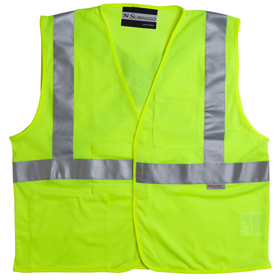 Sumaggo High Visibility Mesh Vest in HV YELLOW