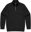 Am image of a Custom AS Colour Mens Stencil Half Zip in Black!
