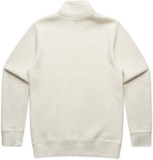 Am image of a Custom AS Colour Mens Stencil Half Zip in Ecru!