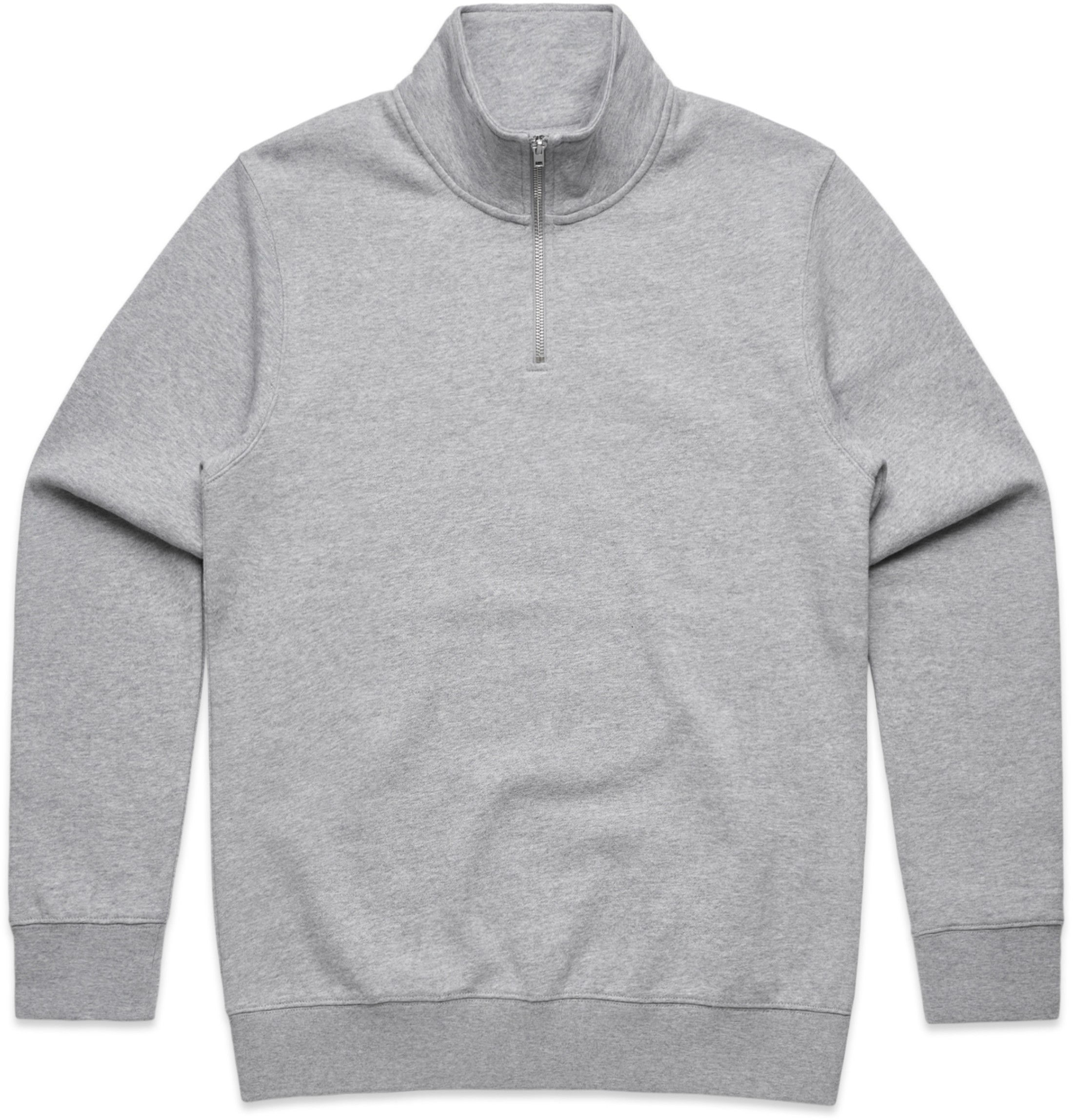 AS Colour Mens Stencil Half Zip in Athletic Heather