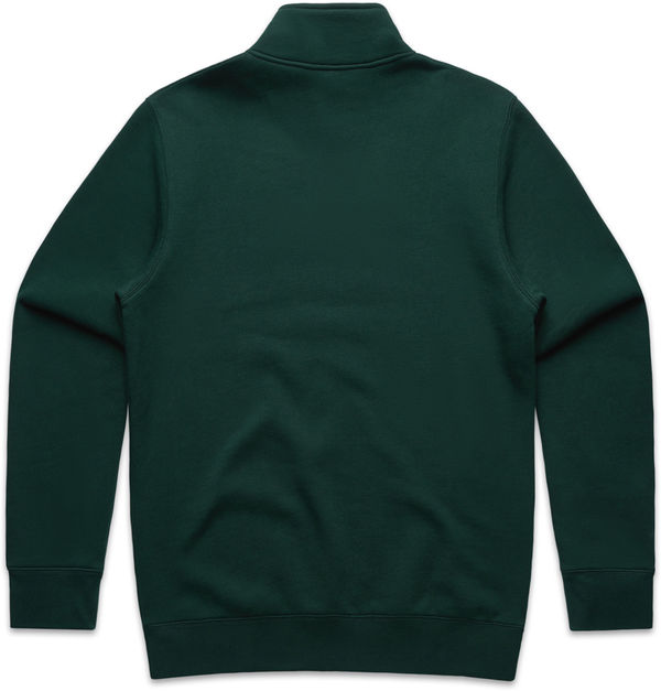Am image of a Custom AS Colour Mens Stencil Half Zip in Pine Green!