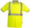 Am image of a Custom Sumaggo High Visibility Wicking Polo Shirt in Lime!