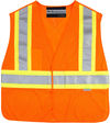 Am image of a Custom Sumaggo HV 5 Point Tear Away Mesh Vest in Orange!