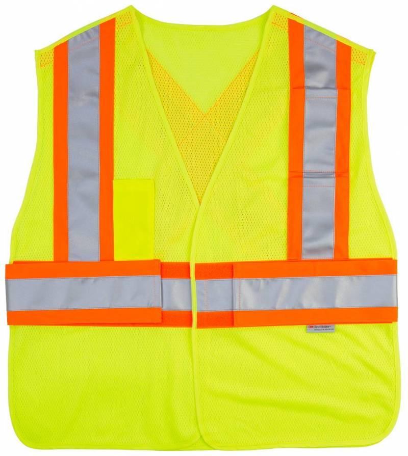 Sumaggo HV 5 Point Tear Away Mesh Vest in Lime