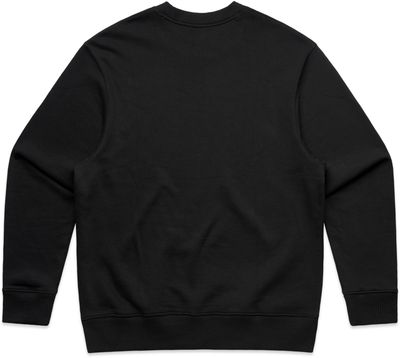 Am image of a Custom AS Colour Mens Heavy Crewneck in Black!