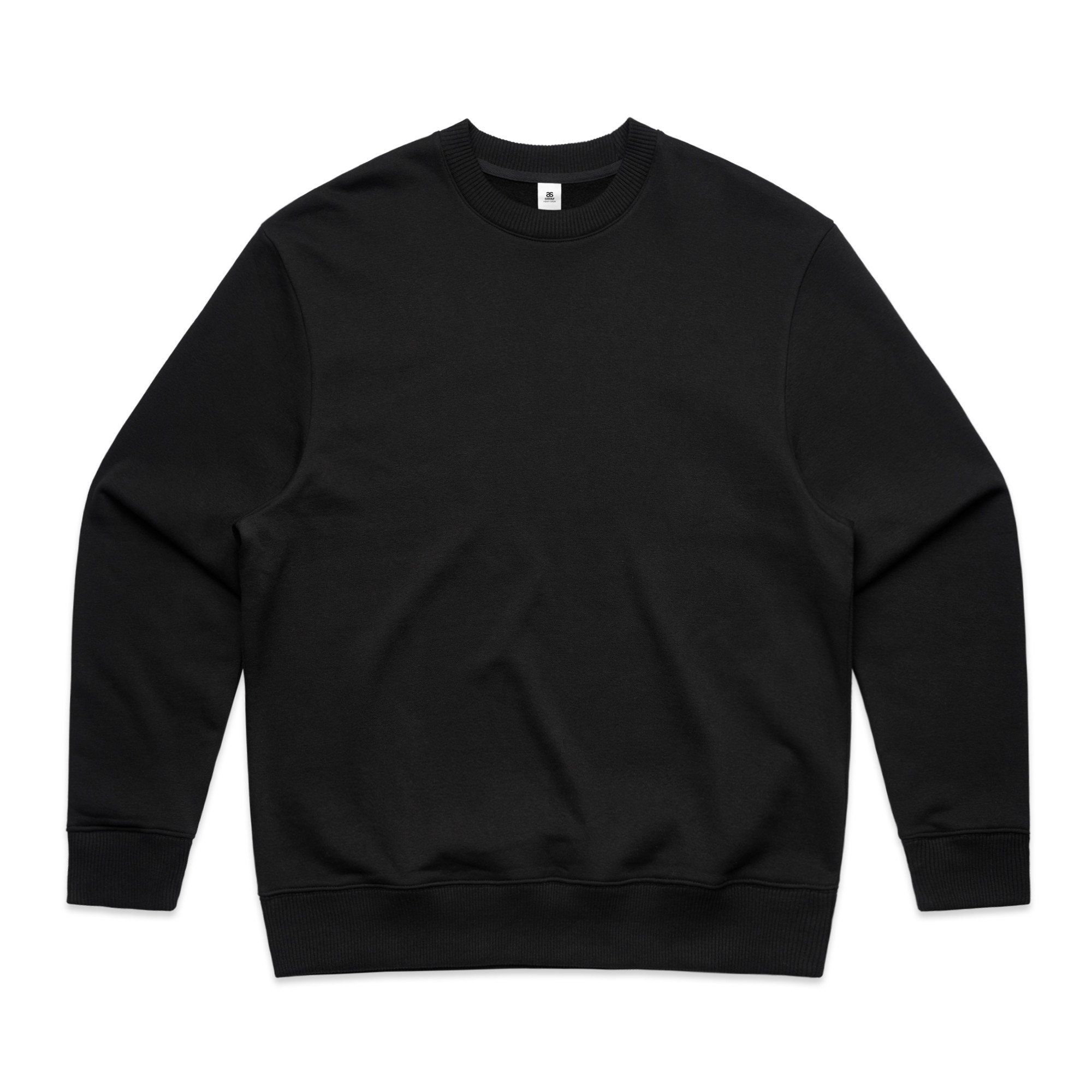 AS Colour Mens Heavy Crewneck in Black