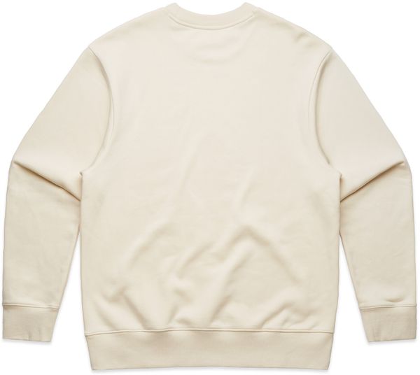 Am image of a Custom AS Colour Mens Heavy Crewneck in Ecru!