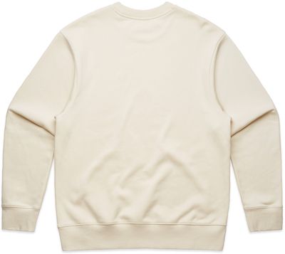 Am image of a Custom AS Colour Mens Heavy Crewneck in Ecru!