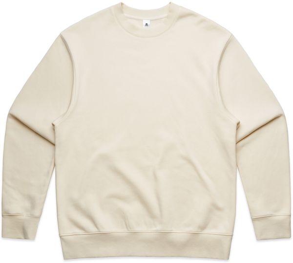 Am image of a Custom AS Colour Mens Heavy Crewneck in Ecru!
