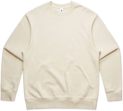 Am image of a Custom AS Colour Mens Heavy Crewneck in Ecru!