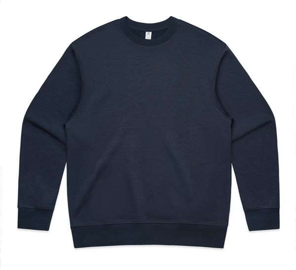 Am image of a Custom AS Colour Mens Heavy Crewneck in Midnight Blue!