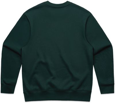 Am image of a Custom AS Colour Mens Heavy Crewneck in Pine Green!