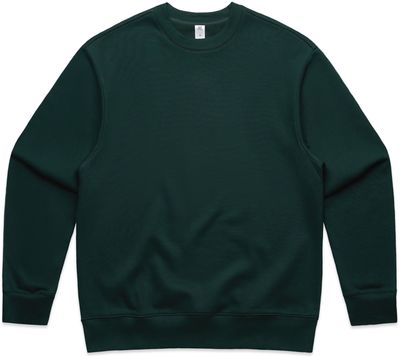 Am image of a Custom AS Colour Mens Heavy Crewneck in Pine Green!