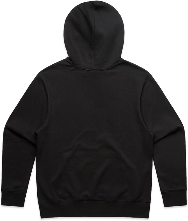 Am image of a Custom AS Colour Mens Heavy Hoodie in Black!