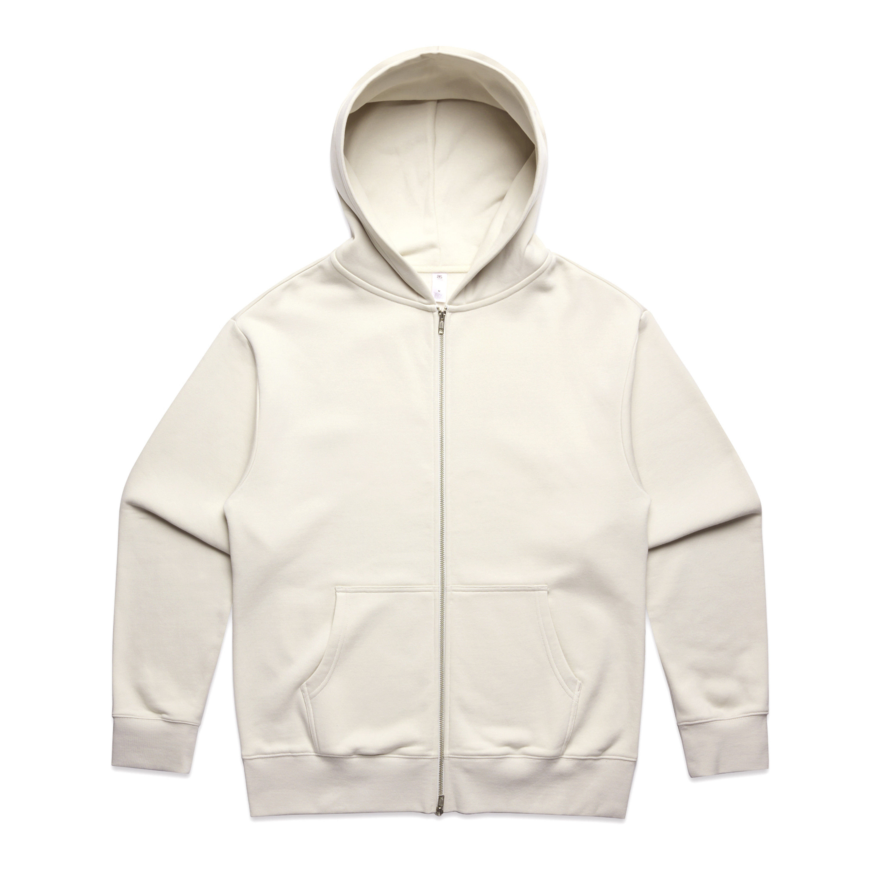 AS Colour Heavy Zip Hood in Ecru