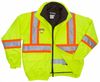 Am image of a Custom Sumaggo High Visibility 5 in 1 Jacket with 3M Thinsulate Insulation Inner Jacket in Lime!