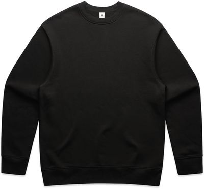 Am image of a Custom AS Colour Mens Relax Crew in Black!