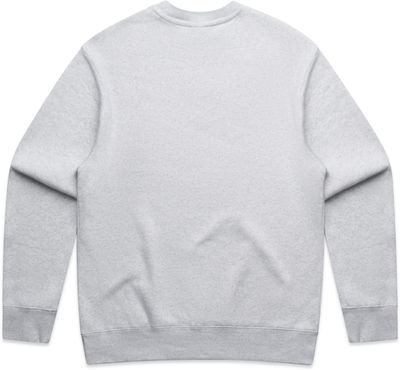 Am image of a Custom AS Colour Mens Relax Crew in White Heather!