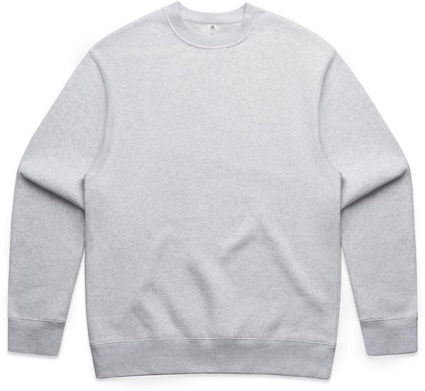 Am image of a Custom AS Colour Mens Relax Crew in White Heather!