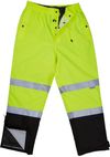Am image of a Custom Sumaggo HV Unlined Pants with Thermal Quilted Inner Pants in Lime!