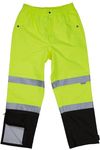 Am image of a Custom Sumaggo Safety High Visibility Utility Pants in Lime/black!