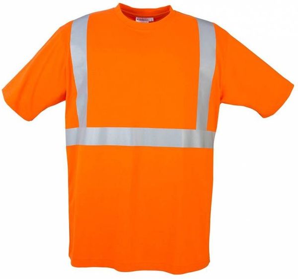 Am image of a Custom Sumaggo Safety 100 Percent Cotton Tshirt in Orange!