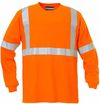 Am image of a Custom Sumaggo Safety 100 Cotton Long Sleeve T Shirt in Orange!
